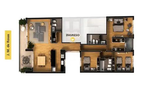 Departamento en Venta en Martin, Rosario