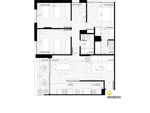 Departamento en Venta en Refinerias, Rosario