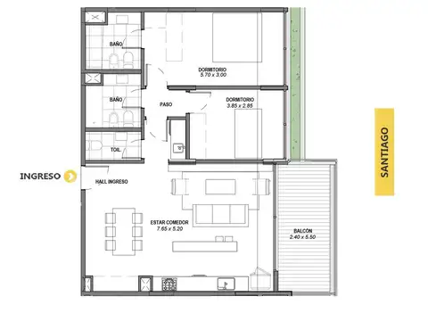 Departamento en Venta en Pichincha, Rosario