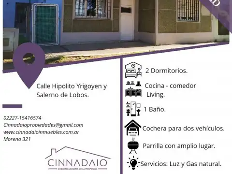 Casa en Venta en Lobos, Partido de Lobos