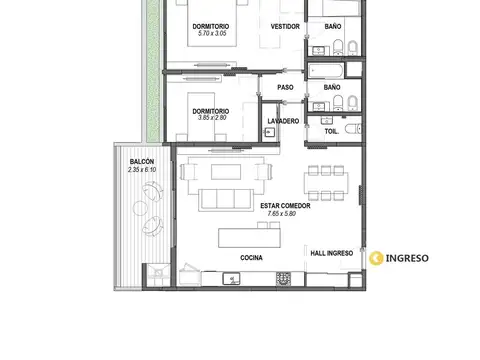 Departamento en Venta en Pichincha, Rosario