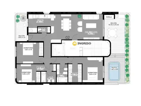 Departamento en Venta en Centro, Rosario