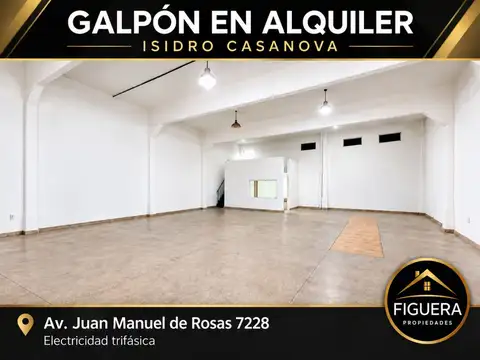Galpón en Alquiler en Isidro Casanova, Partido de La Matanza