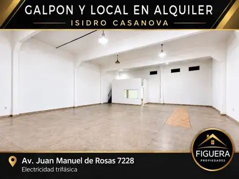 Galpón en Alquiler en Isidro Casanova, Partido de La Matanza