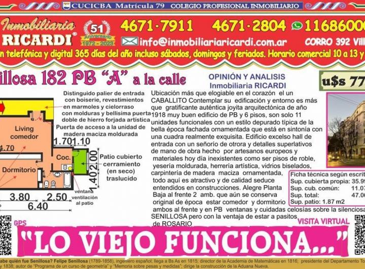 Departamento · 35m² · 2 Ambientes