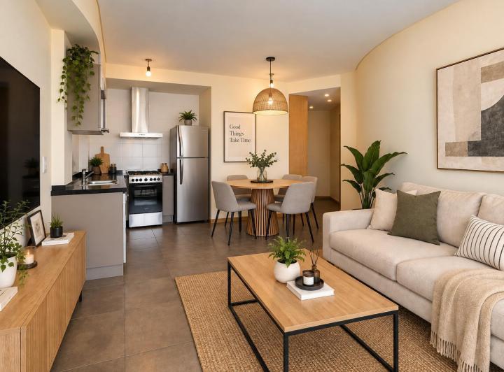 Departamento · 39m² · 2 Ambientes · 1 Cochera