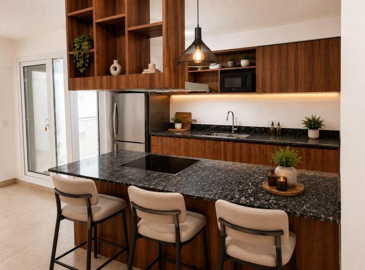Departamento · 128m² · 4 Ambientes · 1 Cochera