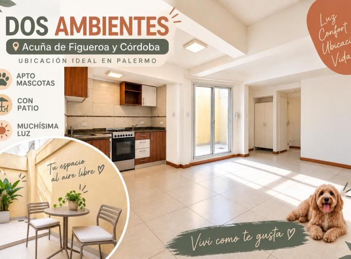 Departamento · 40m² · 2 Ambientes