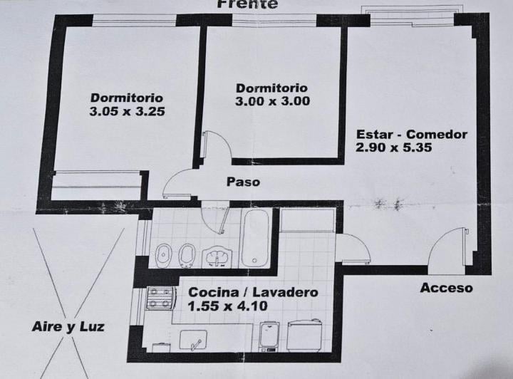 Departamento · 53m² · 3 Ambientes