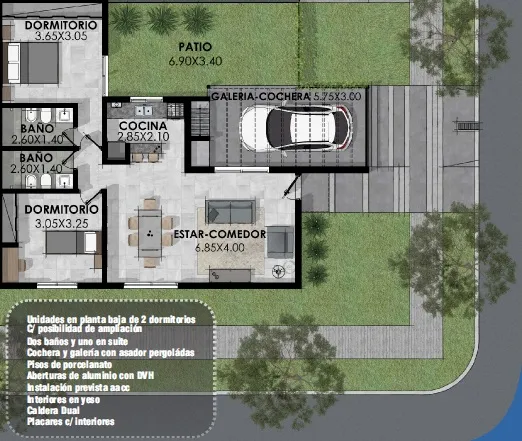 VENTA Bº COLINAS DE MANANTIALES DUPLEX 2 DOR MZA 71 LOTE 01B