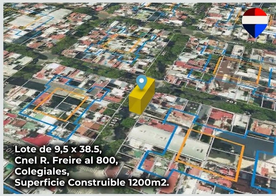 Excelente lote 9,5x38,5m USAB2 en venta Colegiales