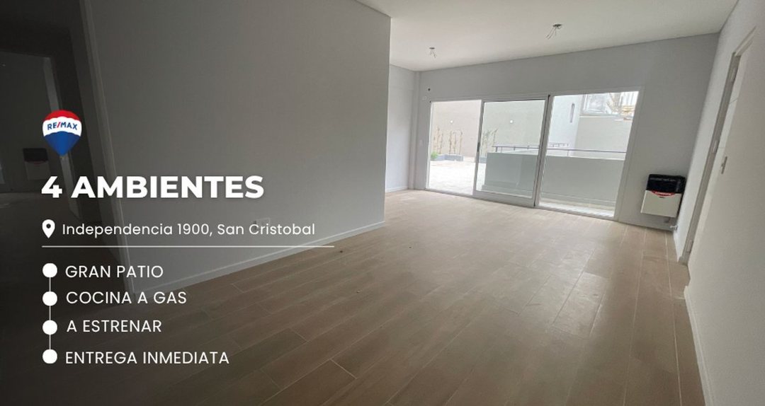 DEPARTAMENTO EN VENTA SAN CRISTOBAL 4 AMBIENTES