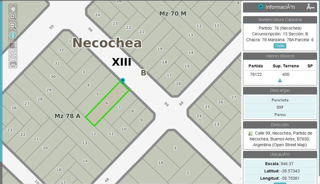 VENTA LOTE 400METROS  NECOCHEA