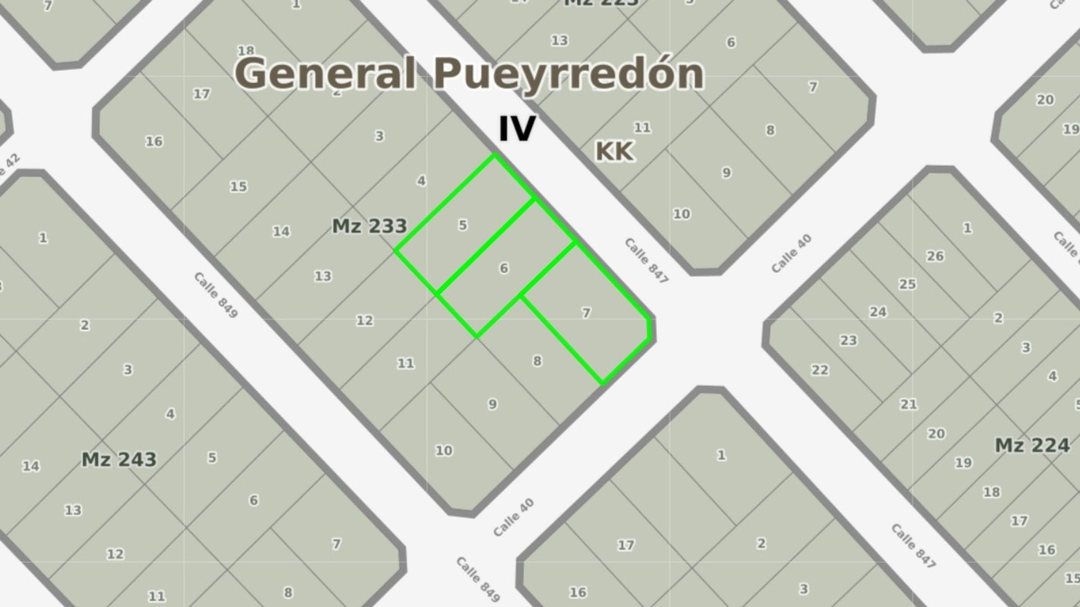 Venta tres terrenos lotes 1.556m2 S. Eduardo Chapa