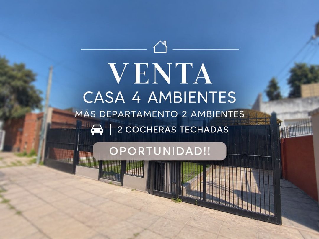 VENTA CASA 4 AMBIENTES MAS DEPARTAMENTO MERLO