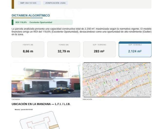 Terreno · 283m²
