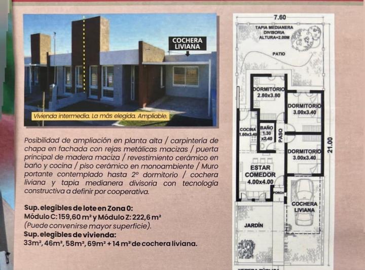 Casa · 58m² · 1 Ambiente