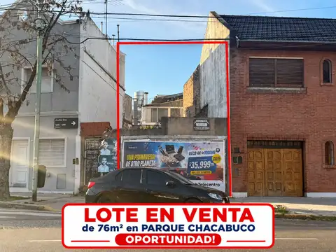 Terreno en Venta en Parque Chacabuco, CABA