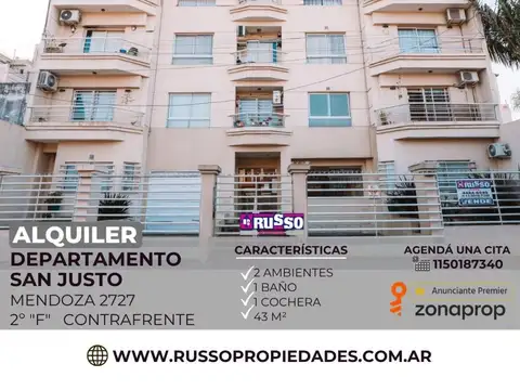 Departamento en Alquiler en San Justo, Partido de La Matanza