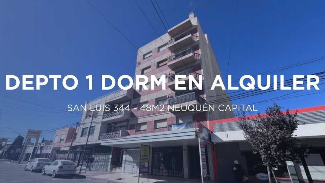DEPARTAMENTO EN ALQUILER EN SAN LUIS 348 NEUQUÉN