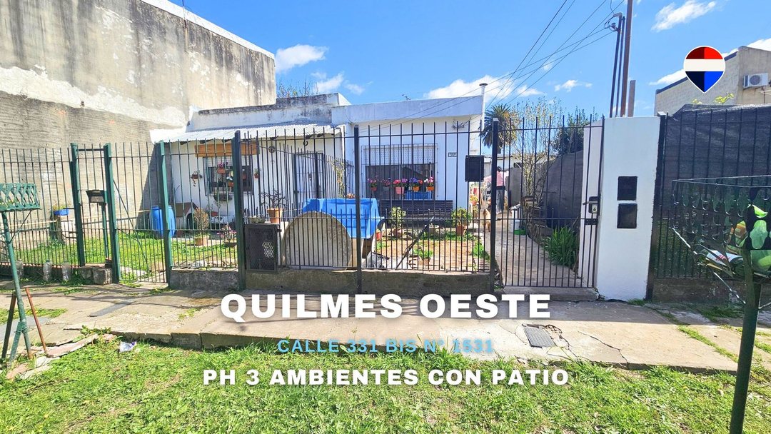 VENTA PH 3 AMBIENTES CON PATIO EN QUILMES OESTE