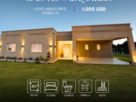 Casa en Alquiler en Cerrillos, Salta