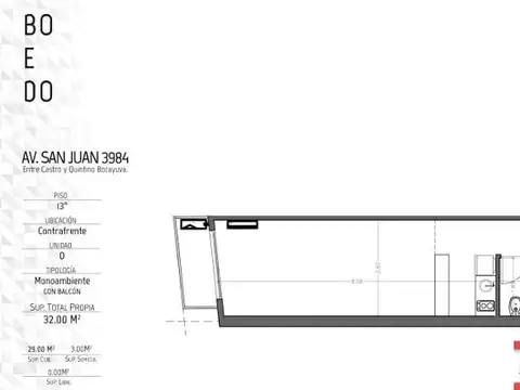Departamento en Venta en Boedo, CABA