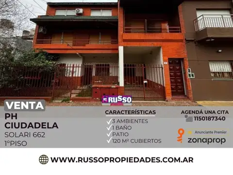 PH en Venta en Ciudadela, Partido de Tres de Febrero