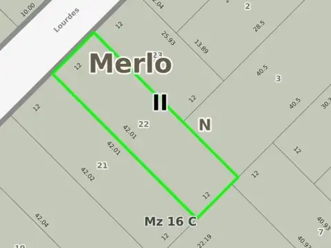 Terreno en Venta en Parque San Martín, Partido de Merlo
