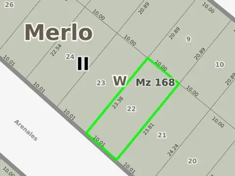 Terreno en Venta en Parque San Martín, Partido de Merlo