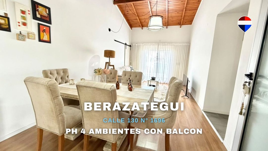 VENTA PH 4 AMBIENTES CON BALCON EN BERAZATEGUI