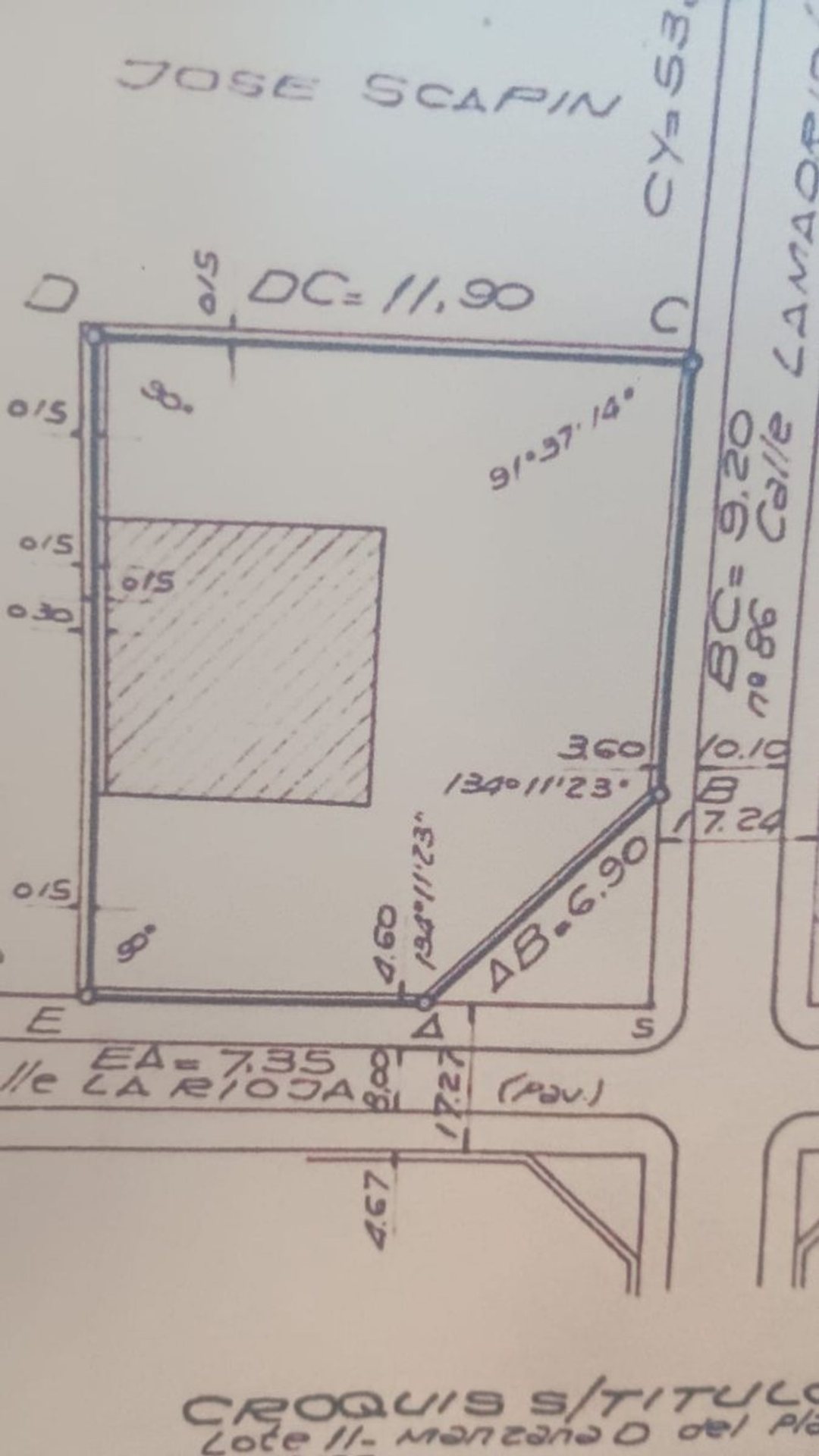 SE VENDE LOTE EN CALLE LA RIOJA 4206