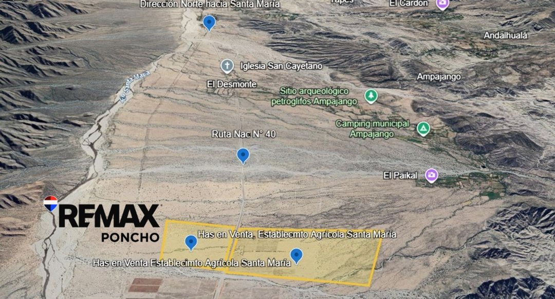 SE VENDE CAMPO EN STA MARÍA, 357 HAS. FACILIDADES