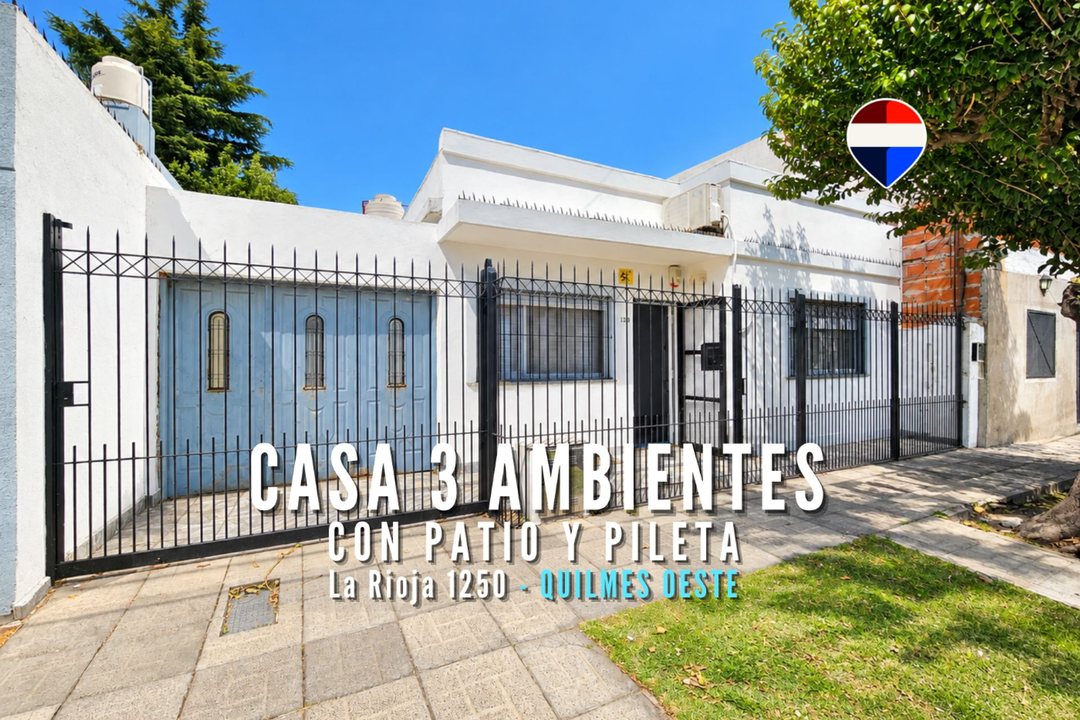 VENTA CASA 3 AMB CON COCHERA, PARQUE Y PILETA