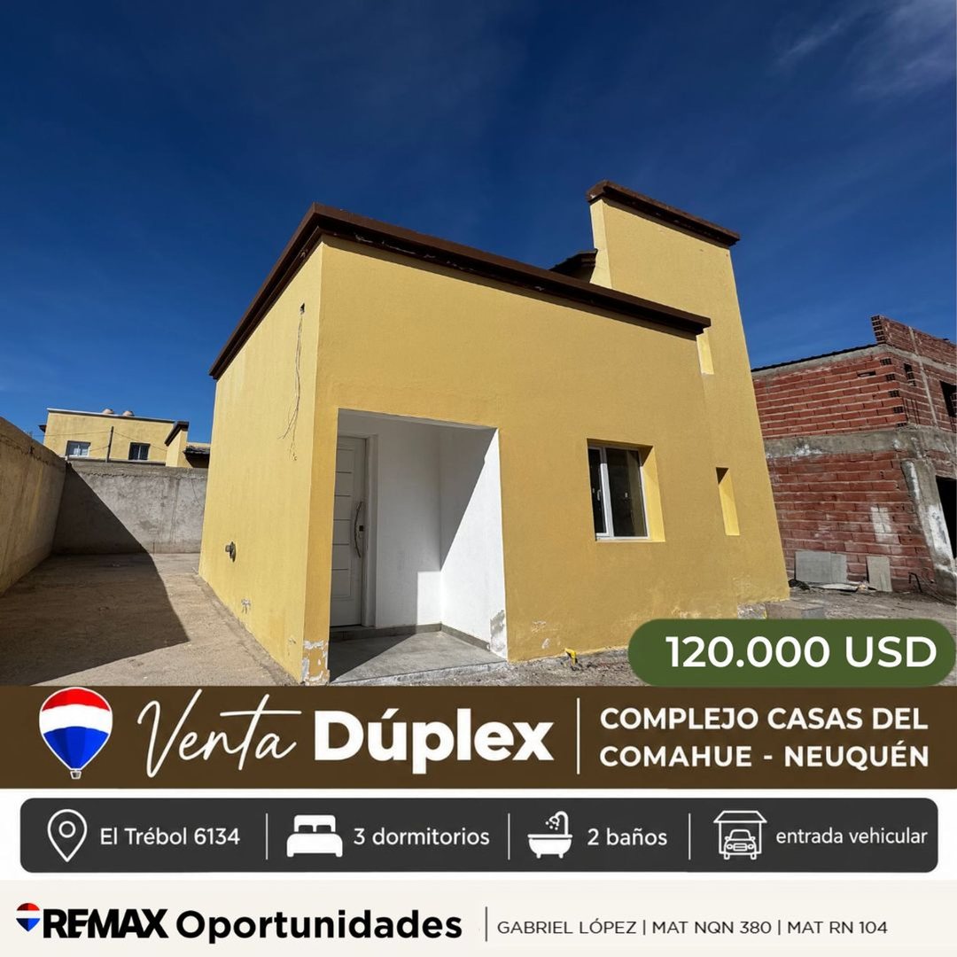VENTA DÚPLEX 3 DORMITORIOS