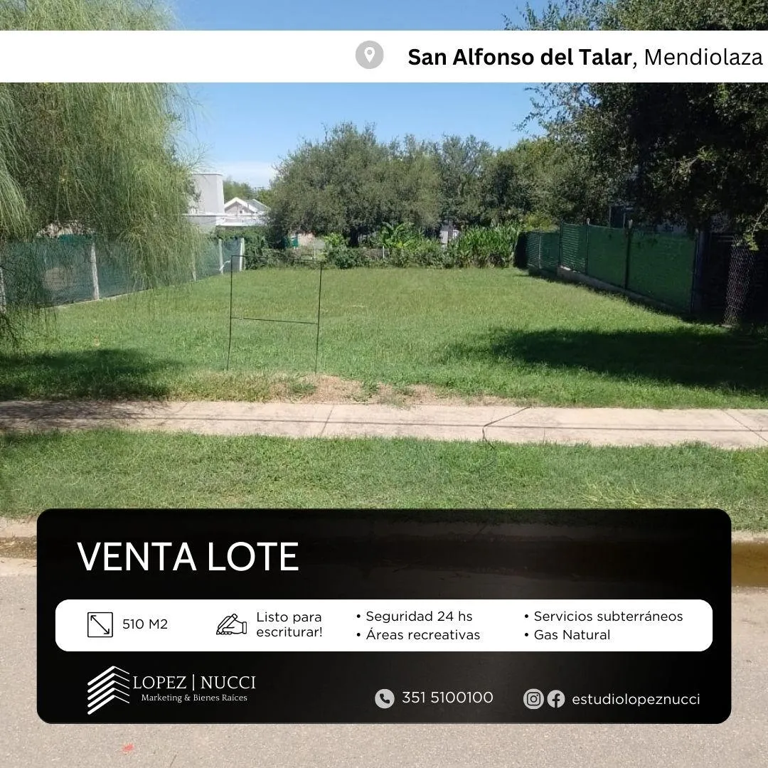 Lote interno Barrio San Alfonso del Talar