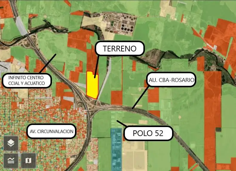 GRAN TERRENO EN VENTA CIRCUNVALACION SUR ALTURA  AUTOPISTA CORDOBA - ROSARIO