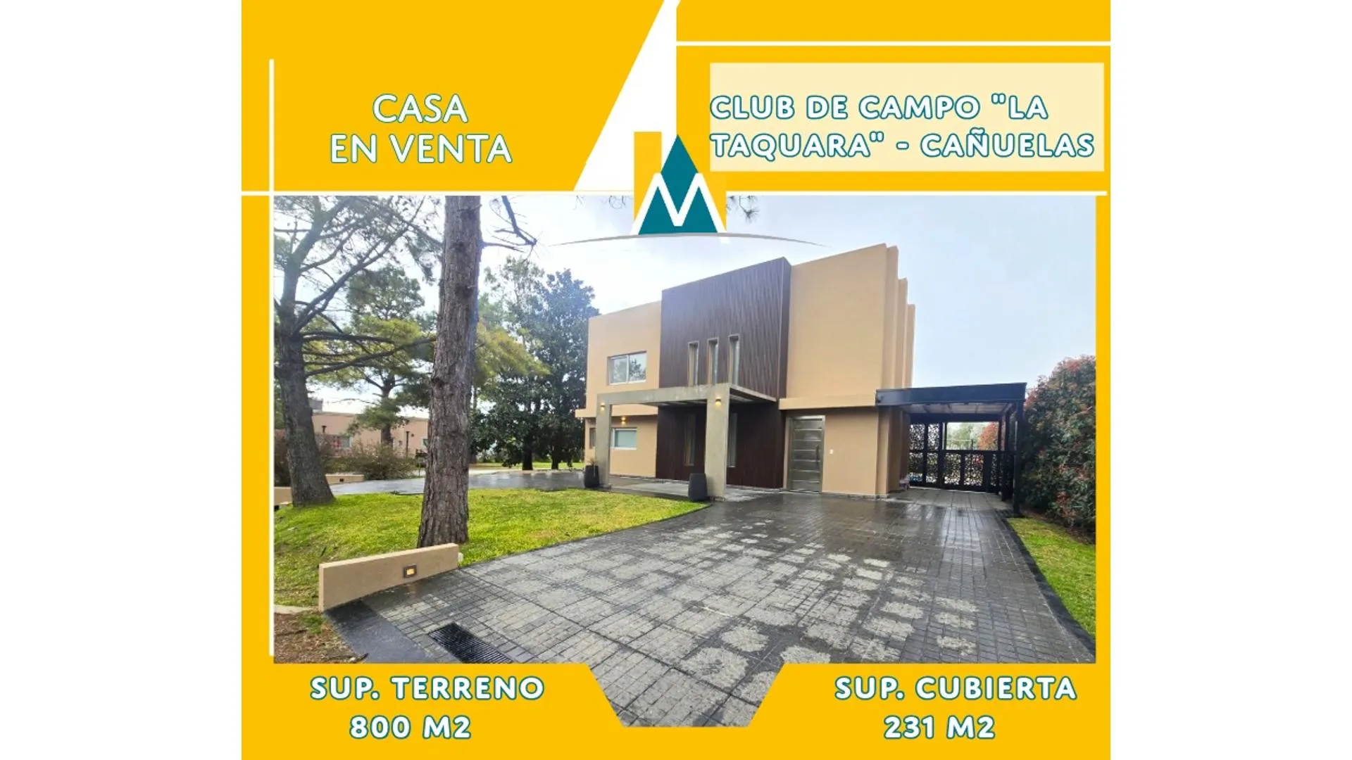 HERMOSA CASA EN VENTA - CLUB DE CAMPO "LA TAQUARA" -CAÑUELAS