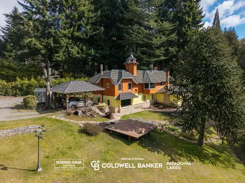 Casa de 4 dormitorios en llao llao con vista al lago y al golf