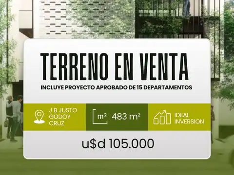 Terreno / lote en venta de 483m2 ubicado en godoy cruz