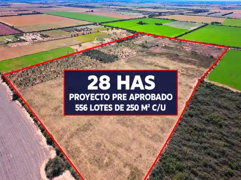 Venta campo montecristo 28 has loteo preaprobado