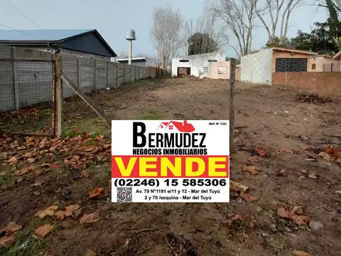 Terreno en Venta en Mar del Tuyu, Partido de La Costa