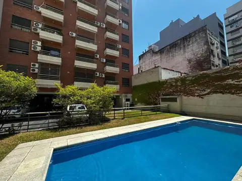 Alquiler monoambiente con balcon y pileta en caballito