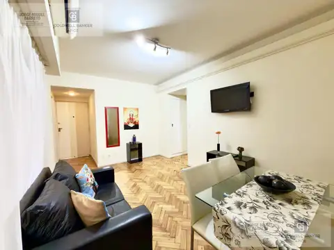 Departamento 2 ambientes amueblado en alquiler en monserrat sobre avenida 9 de julio