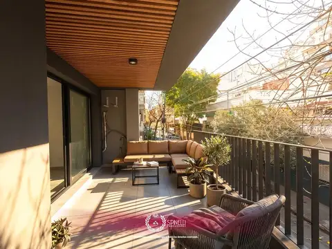 Alquiler departamento semipiso 2 ambientes nuevo 51m² con balcón al frente en caballito impecable