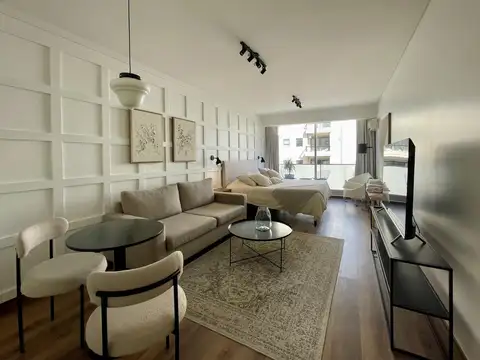 Alquiler monoambiente amoblado con balcon y cochera full ammenities palermo
