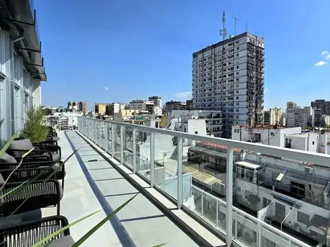 Monoambiente con balcon en caballito full amenities