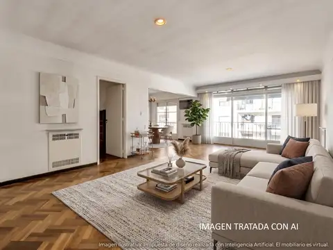 Venta departamento de 3 ambientes con cochera y balcón en belgrano