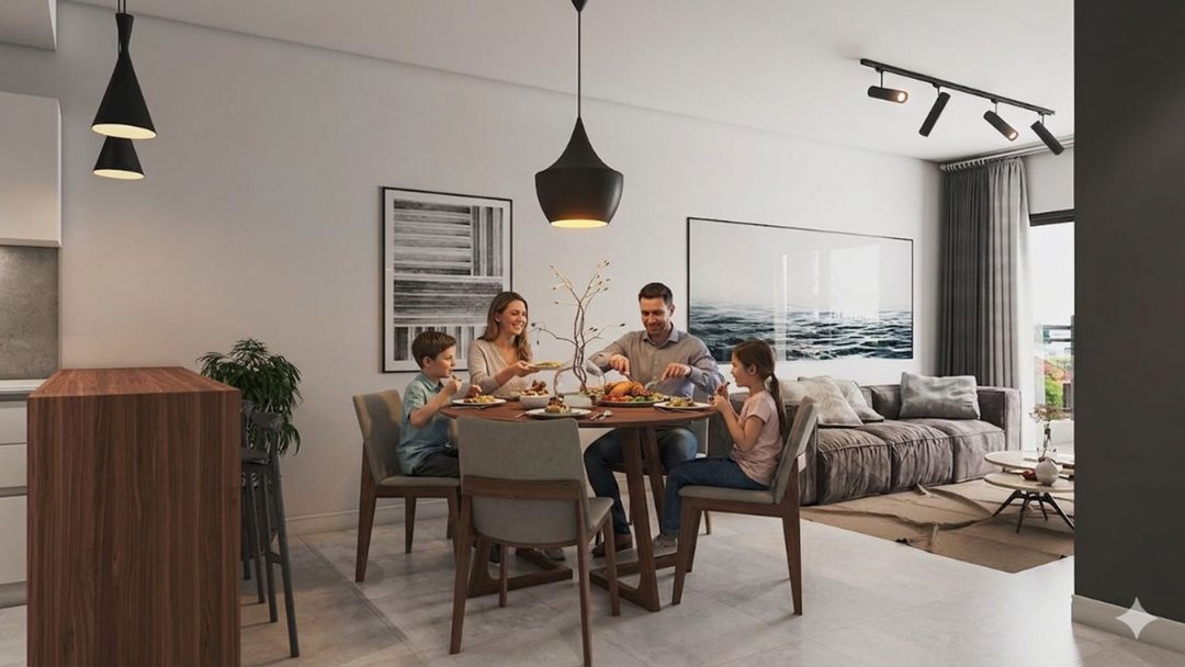 Depto Semipiso de 3 Ambientes Doble Balcón