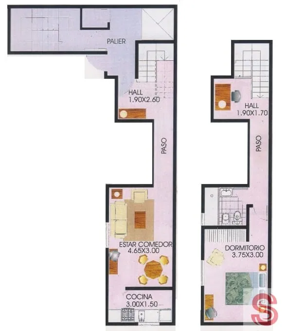 Alquiler Derqui 79 Duplex un (1) Dormitorio